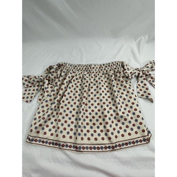 Tularosa Womens xs Elastic Waist Side Tie Mini Skirt Multicolor lined - Picture 1 of 6